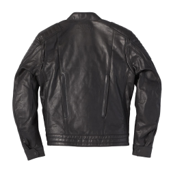 DENTON LEATHER JACKET, BLACK