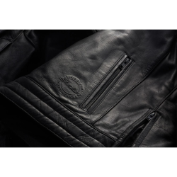 DENTON LEATHER JACKET, BLACK