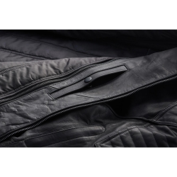 DENTON LEDERJACKE, SCHWARZ