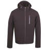 SOFTSHELL-FREIZEITJACKE, SCHWARZ