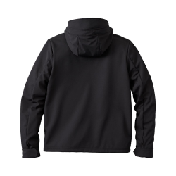 SOFTSHELL-FREIZEITJACKE, SCHWARZ