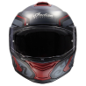 MODULAR MATTE HELMET,BLACK/RED