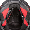 CASQUE Indian MODULABLE MAT,NOIR / ROUGE