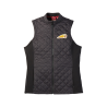 QUILTED VEST, BLACK