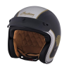 TWO TONE OPEN FACE HELMET,SILVER/BLACK