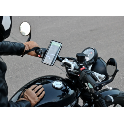 SUPPORT TELEPHONE POUR GUIDON MOTO