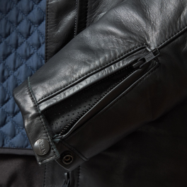Women’s Drew Leather Jacket In Black 