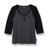 T-SHIRT A MANCHES 3/4 GRIS ANTHRACITE