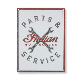 Metallschild „parts & Service“