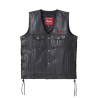 MENS WESTERN VEST BK