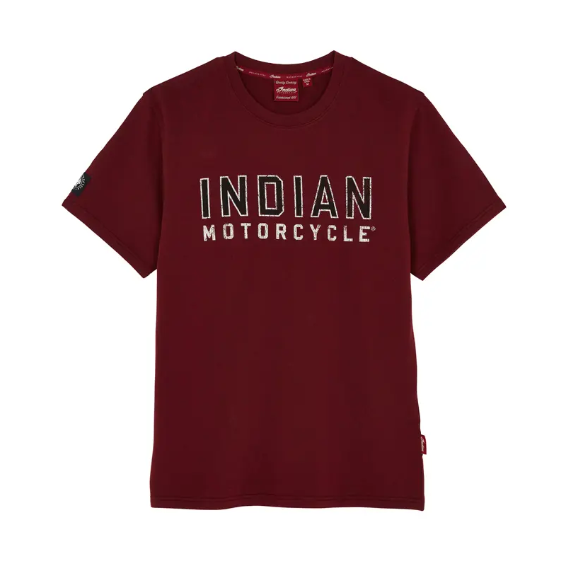 Men's Distressed Block Logo T-Shirt, Port