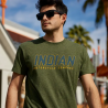 Men's Block Track T-Shirt, Khaki