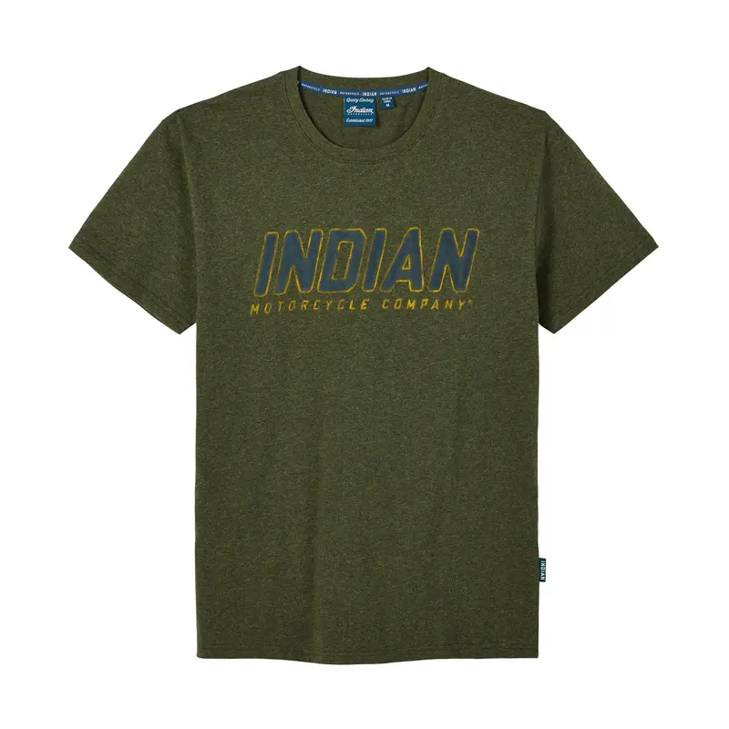 Men's Block Track T-Shirt, Khaki