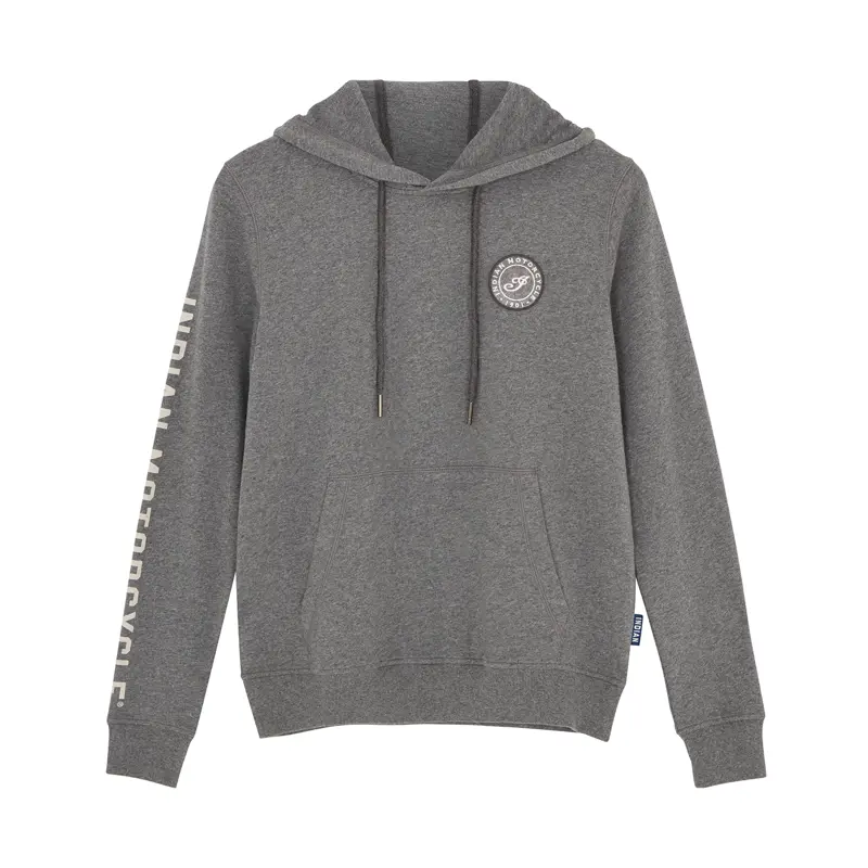 Women's I Script Patch Hoodie, Gray