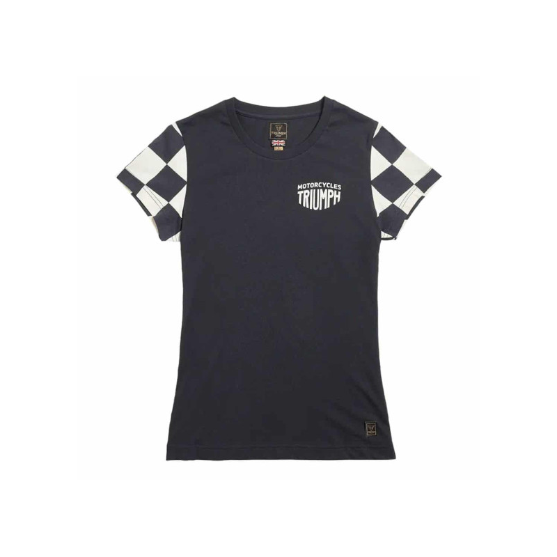 Marie Damen-t-shirt Schwarz / Knochen