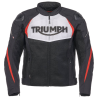 Dreifach Sport Mesh Jacke Schwarz / Weiss / Rot